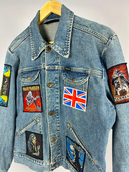 Vintage Wrangler Battle Jacket – Iron Maiden & Heavy Metal Patches '90
