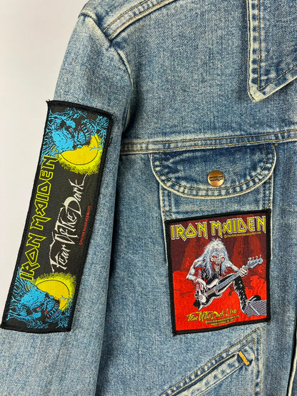 Vintage Wrangler Battle Jacket – Iron Maiden & Heavy Metal Patches '90