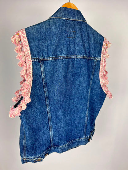 Gilet Carrera Vintage Custom – Denim Anni ’80