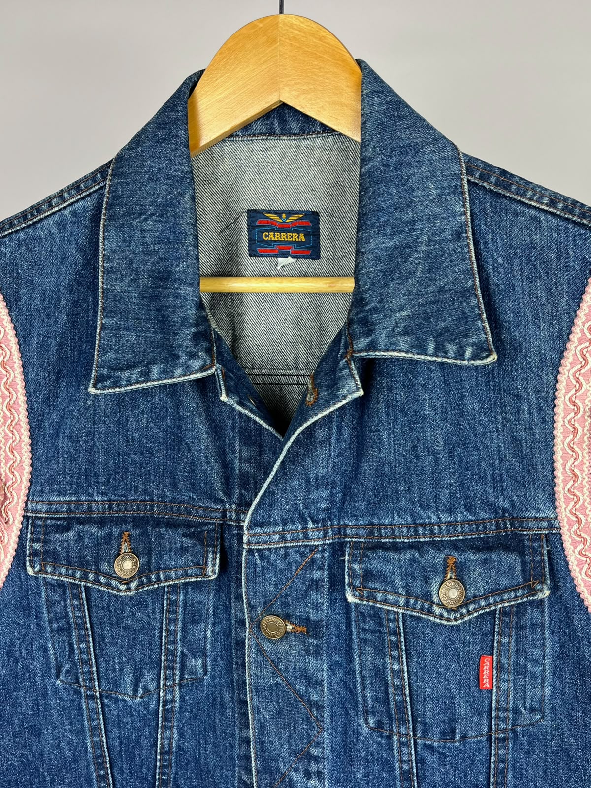Gilet Carrera Vintage Custom – Denim Anni ’80