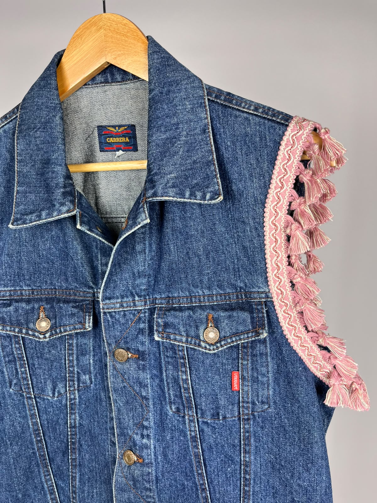 Gilet Carrera Vintage Custom – Denim Anni ’80