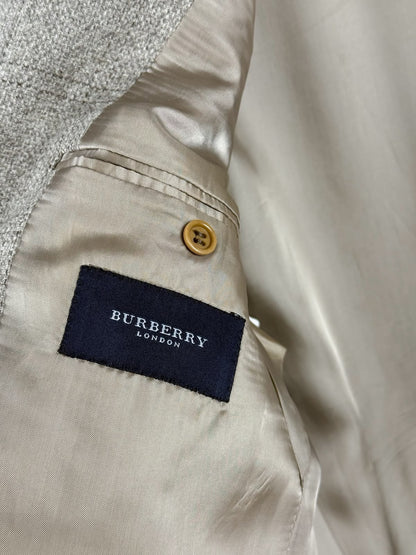 Blazer Vintage Burberry London in Lana – Personalizzato con Frange Marroni