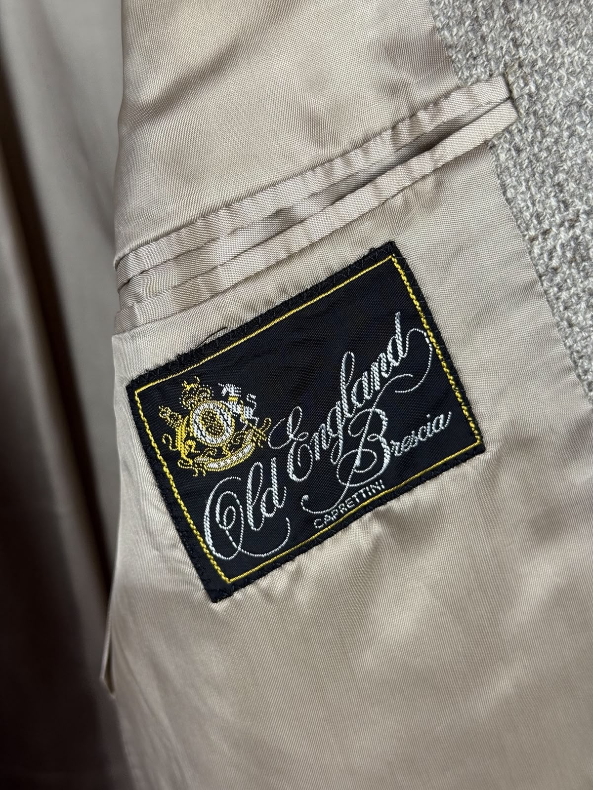 Blazer Vintage Burberry London in Lana – Personalizzato con Frange Marroni