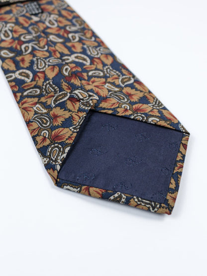 Cravatta Vintage Valentino Cravatte con Fantasia Paisley e Foglie – Anni ’90