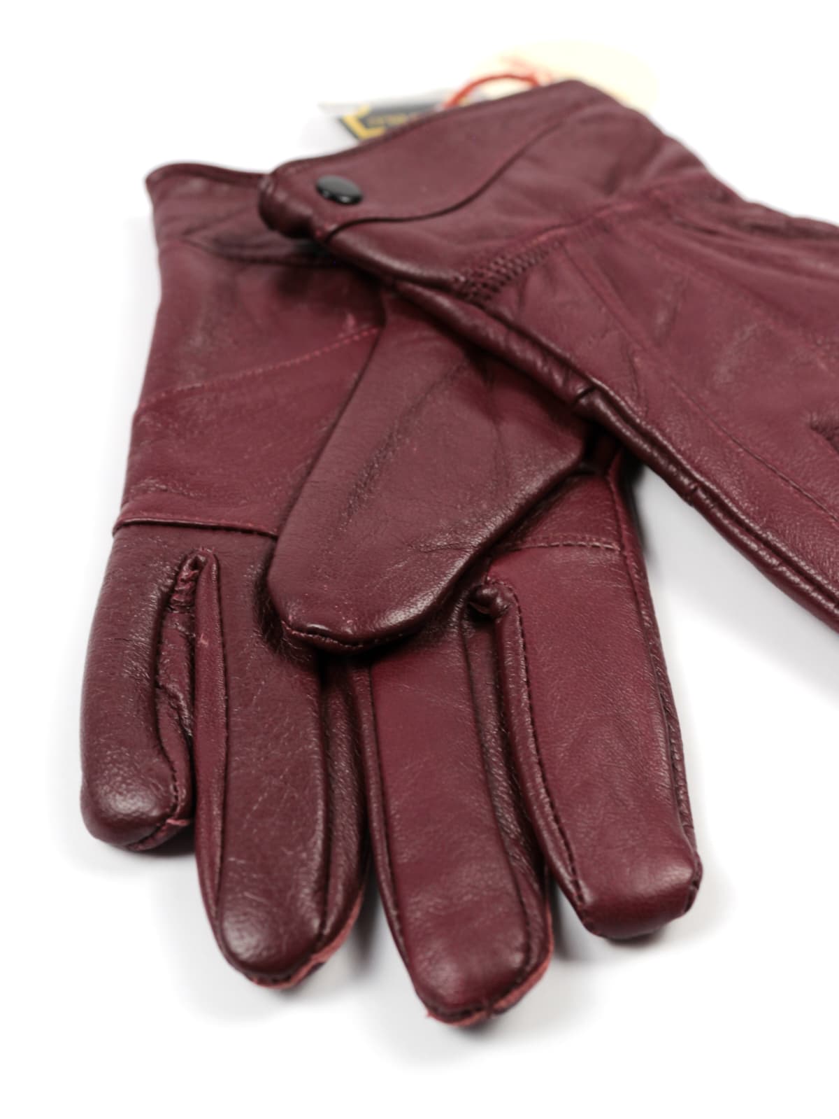 Guanti Vintage in Vera Pelle Bordeaux