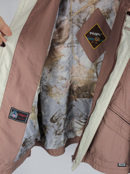 Giacca Vintage Rispo De Luxe Uomo – Anni '80 – Rosa Antico con Dettagli Panna