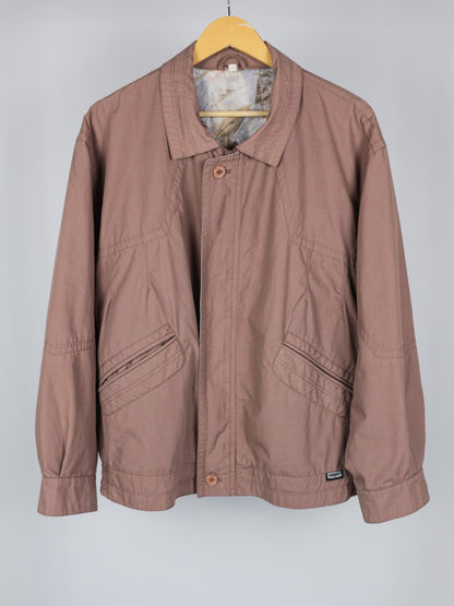 Giacca Vintage Rispo De Luxe Uomo – Anni '80 – Rosa Antico con Dettagli Panna