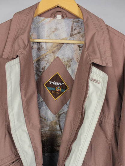 Giacca Vintage Rispo De Luxe Uomo – Anni '80 – Rosa Antico con Dettagli Panna