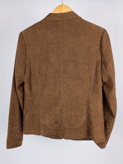 Giacca Vintage Biaggini Effetto Scamosciato – Marrone
