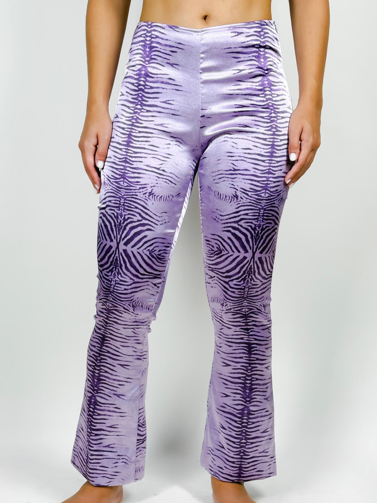 Pantaloni Vintage Roman's Flare Animalier Lilla