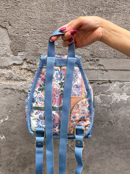 Zainetto vintage "Sensazioni" patchwork floreale anni ‘90