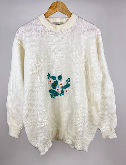 Maglione Vintage Donna Anni '90 Ricamato