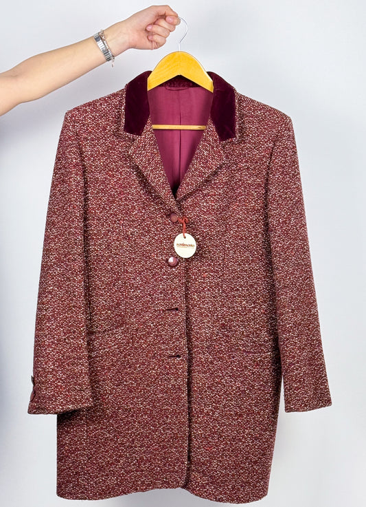 CAPPOTTINO IN LANA BOURDEAUX ANNI ’70