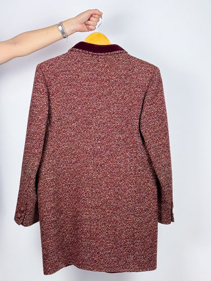 CAPPOTTINO IN LANA BOURDEAUX ANNI ’70