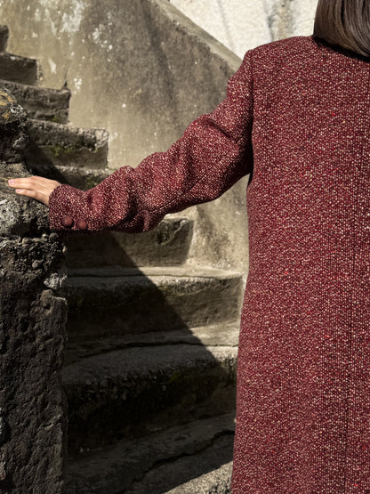 CAPPOTTINO IN LANA BOURDEAUX ANNI ’70