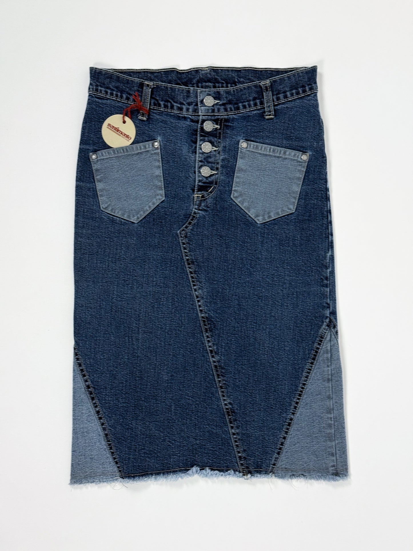 DENIM SKIRT WITH POCKETS
