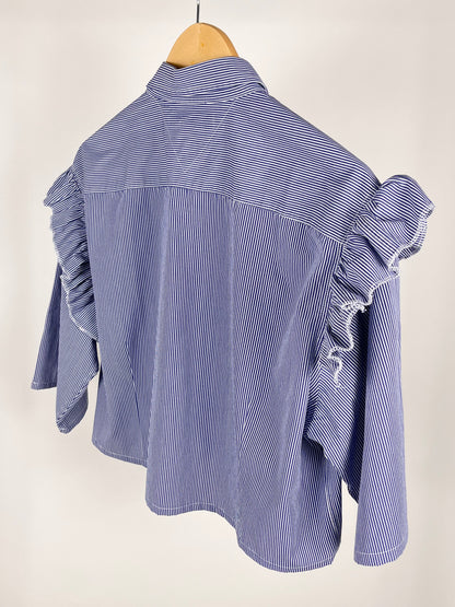 Camicia crop rework Tommy Hilfiger a righe