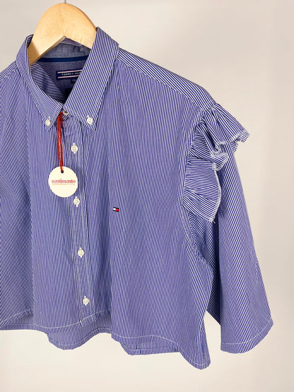 Camicia crop rework Tommy Hilfiger a righe