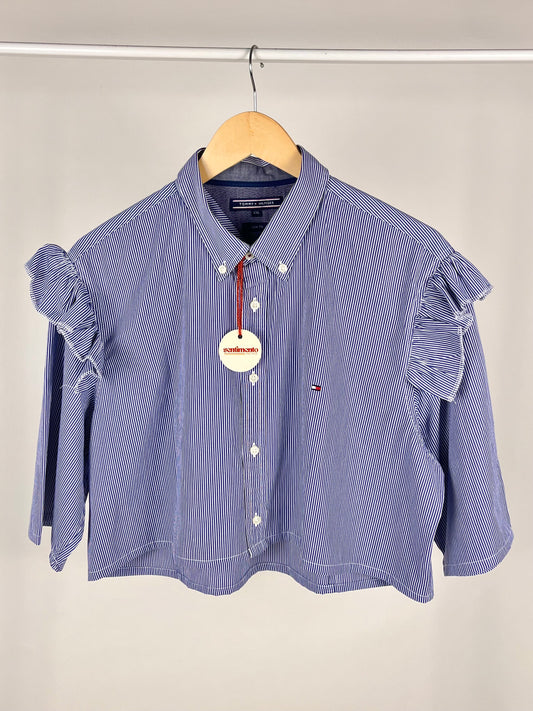 Camicia crop rework Tommy Hilfiger a righe