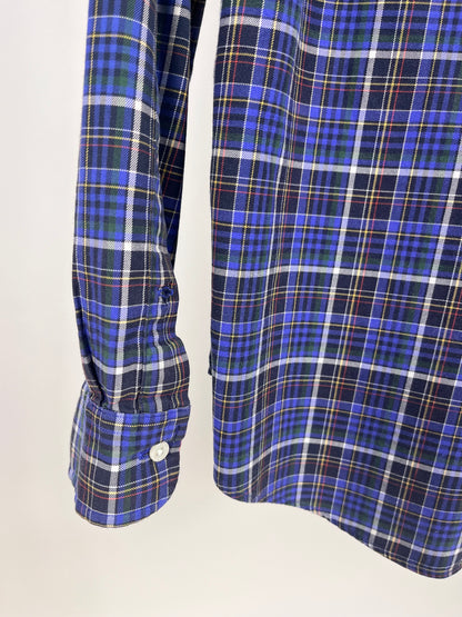 Camicia Ralph Lauren a quadri blu in cotone - Taglia L