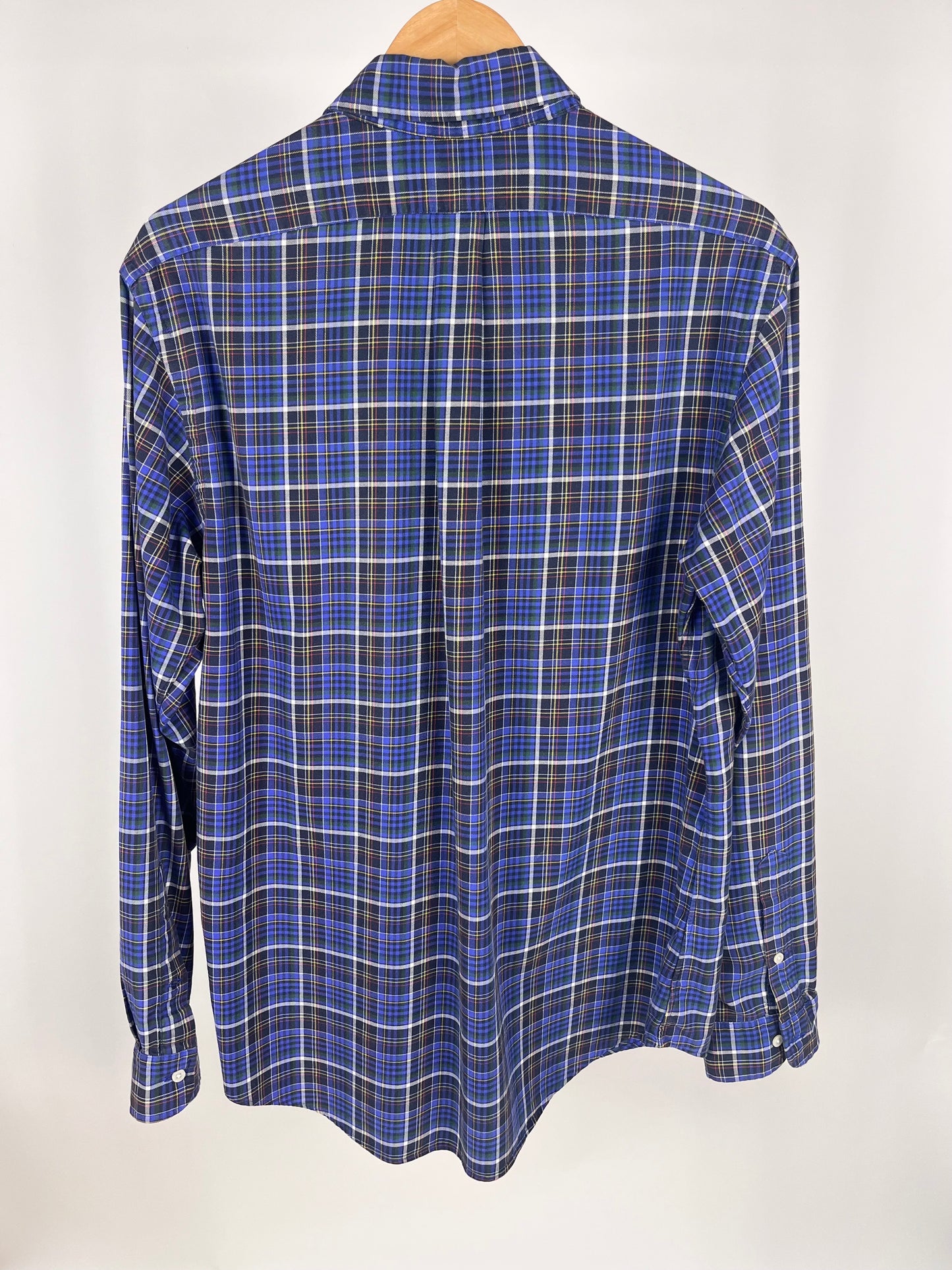 Camicia Ralph Lauren a quadri blu in cotone - Taglia L