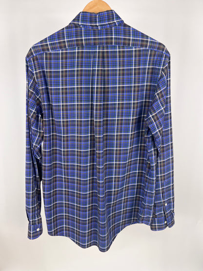 Camicia Ralph Lauren a quadri blu in cotone - Taglia L