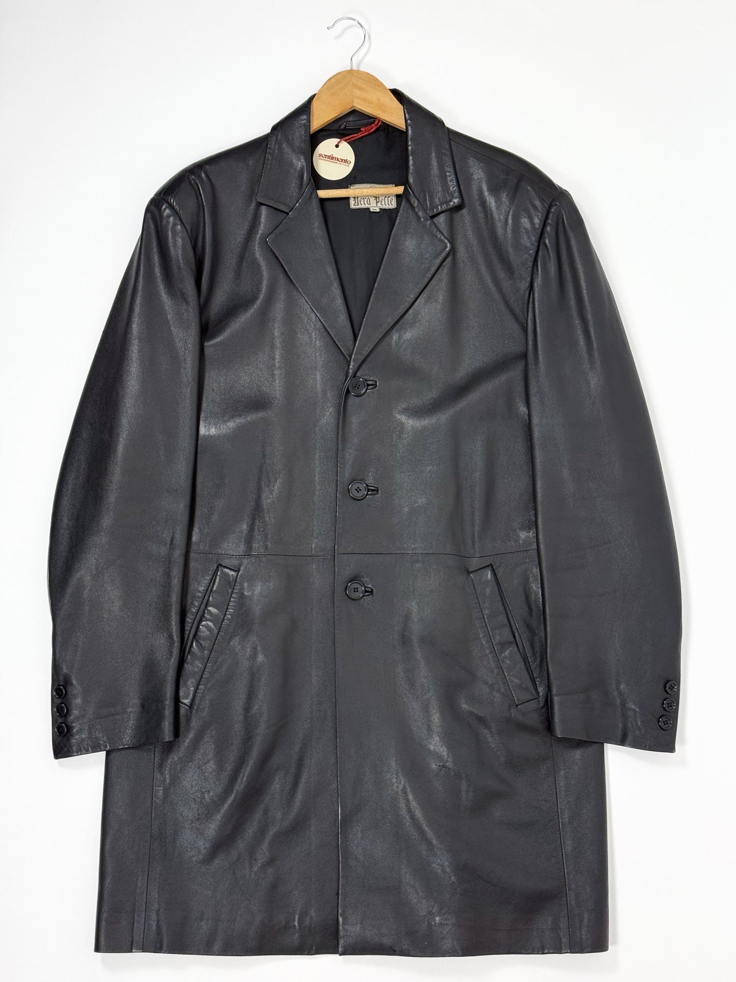 LEATHER TRENCH MADE IN ITALY